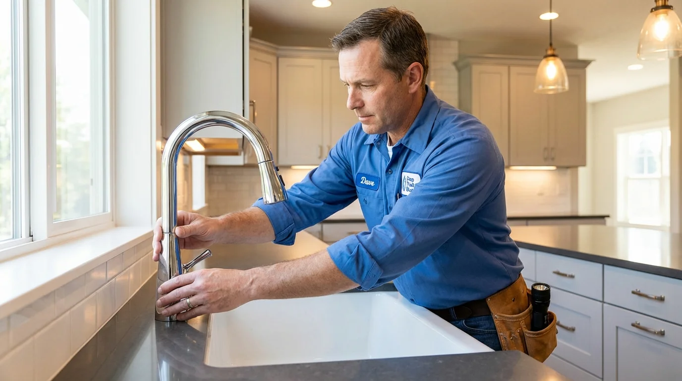 Kitchen faucet installation by Johns Plumbing LLC in Sardis