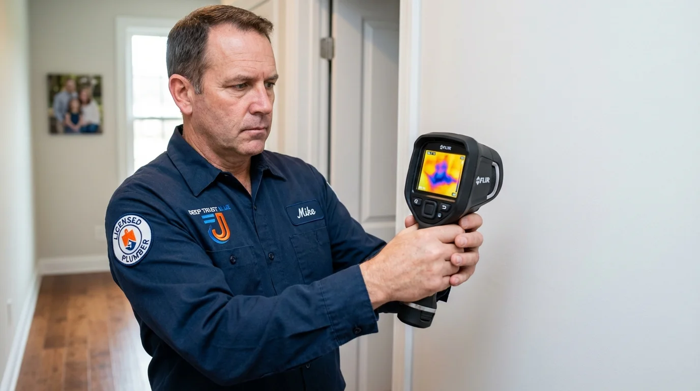 Thermal imaging leak detection by Johns Plumbing LLC in Sardis